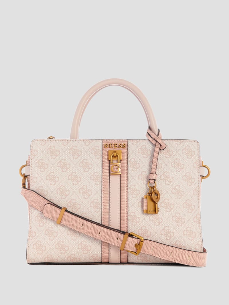 Guess Ginevra Logo Elite Society Satchel - Blush Logo Guess Ginevra Logo Elite Society Satchel - Blush Logo