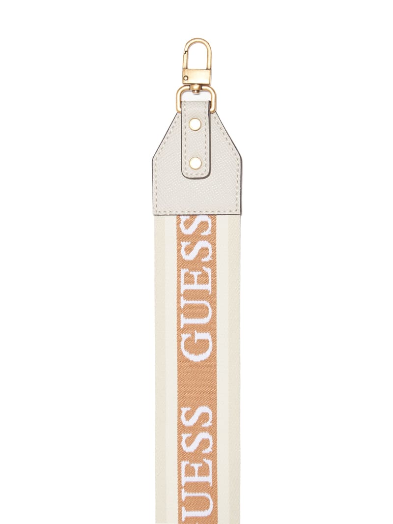 Guess Logo Crossbody Strap - Taupe