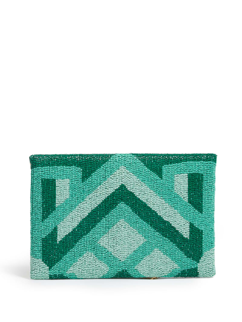 Guess Beaded Clutch - Turquoise