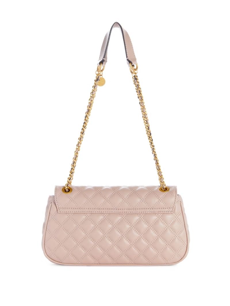 Guess Giully Quilted Convertible Crossbody - Rosewood