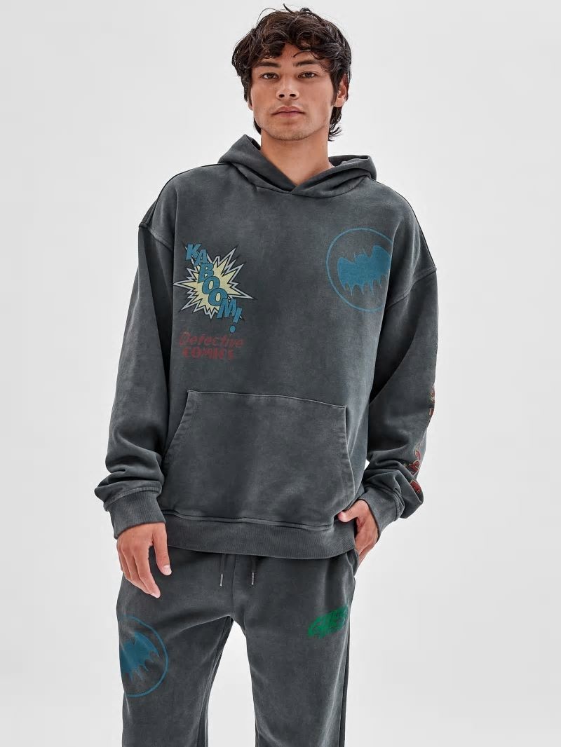 Guess GUESS Originals x Batman Graphic Hoodie - Jet Black Multi Guess GUESS Originals x Batman Graphic Hoodie - Jet Black Multi