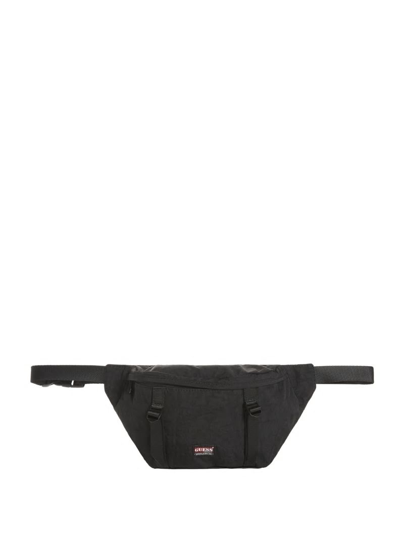 Guess GUESS Originals Nylon Fanny Pack - Washed Out Black Multi Guess GUESS Originals Nylon Fanny Pack - Washed Out Black Multi