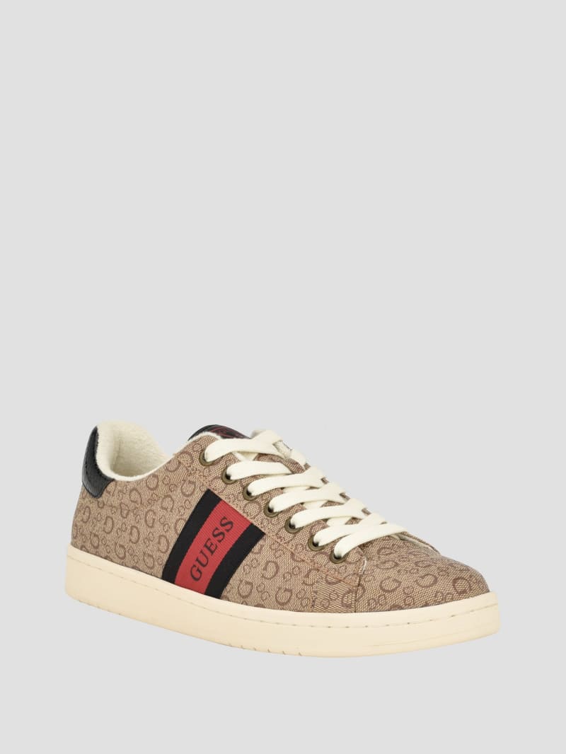 Guess Lomynz Logo Sneakers - Light Brown Guess Lomynz Logo Sneakers - Light Brown