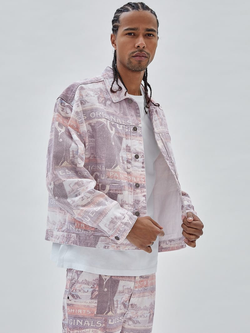 Guess GUESS Originals Ranch Studio Jacket - Vintage Ranch Print Guess GUESS Originals Ranch Studio Jacket - Vintage Ranch Print