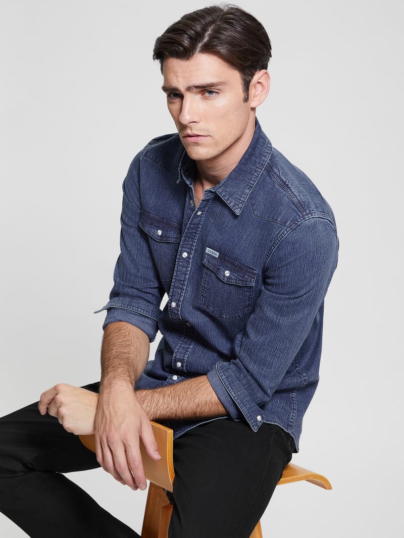 Guess Truckee Denim Shirt - Crest Guess Truckee Denim Shirt - Crest