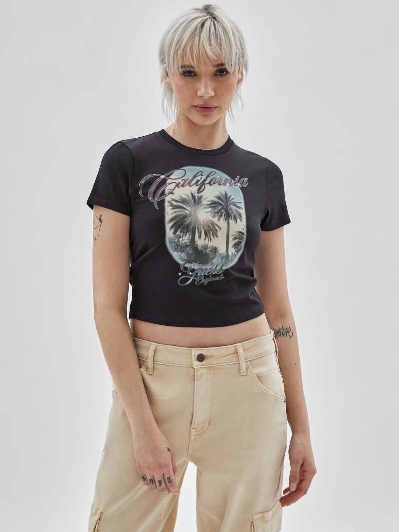 Guess GUESS Originals California Baby Tee - Black Guess GUESS Originals California Baby Tee - Black
