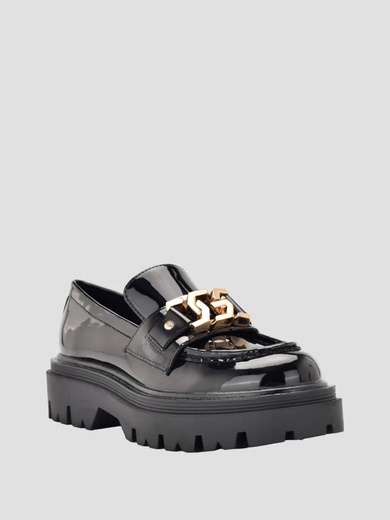 Guess Keates Lug-Sole Loafers - Black 001 Guess Keates Lug-Sole Loafers - Black 001