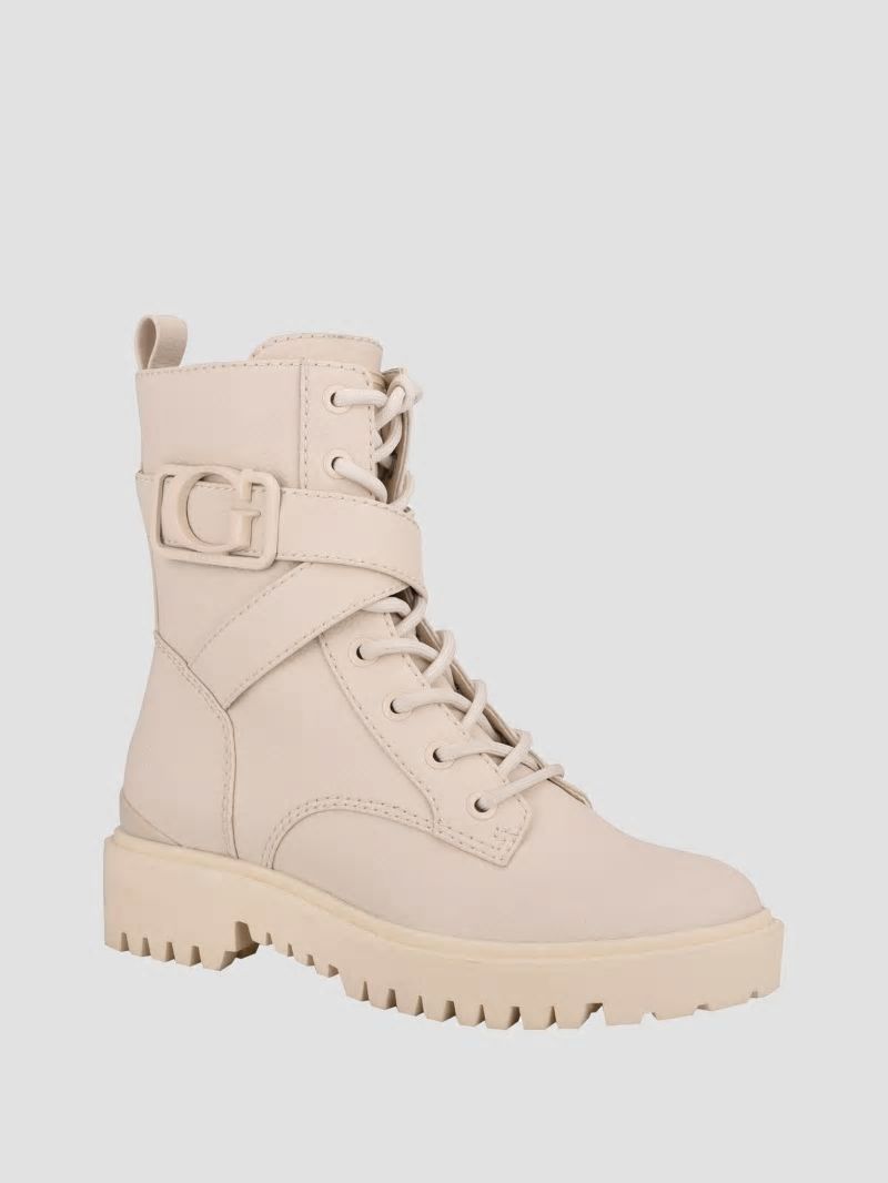 Guess Orana Combat Booties - Ivoll Guess Orana Combat Booties - Ivoll