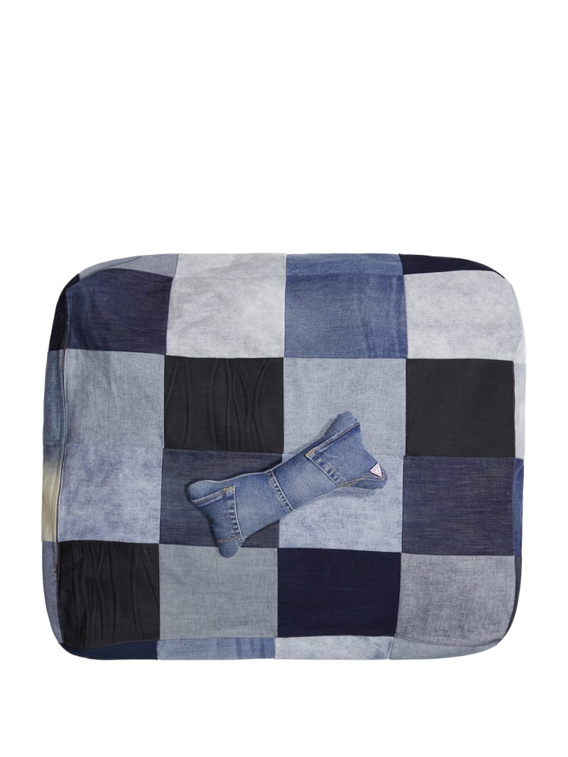 Guess GUESS Originals x Homeboy Upcycled Denim Dog Bed and Toy - Denim Multi Guess GUESS Originals x Homeboy Upcycled Denim Dog Bed and Toy - Denim Multi